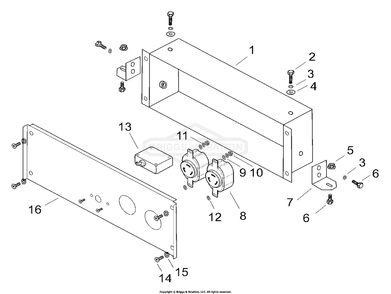 Part Location Diagram of 102984GS Briggs and Stratton Circuit breaker 25a
